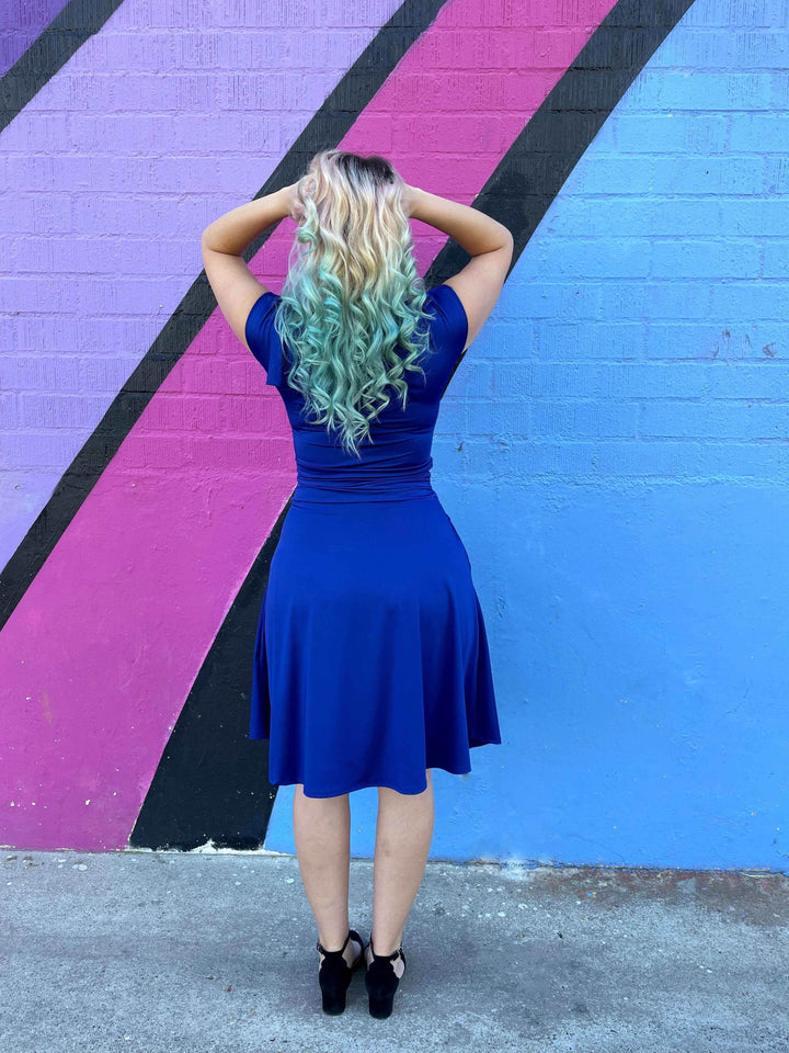 Bombshell Dress in Royal Blue - GiFTiFY
