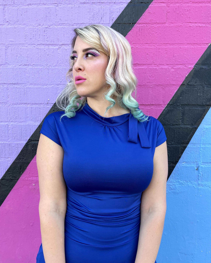 Bombshell Dress in Royal Blue - GiFTiFY