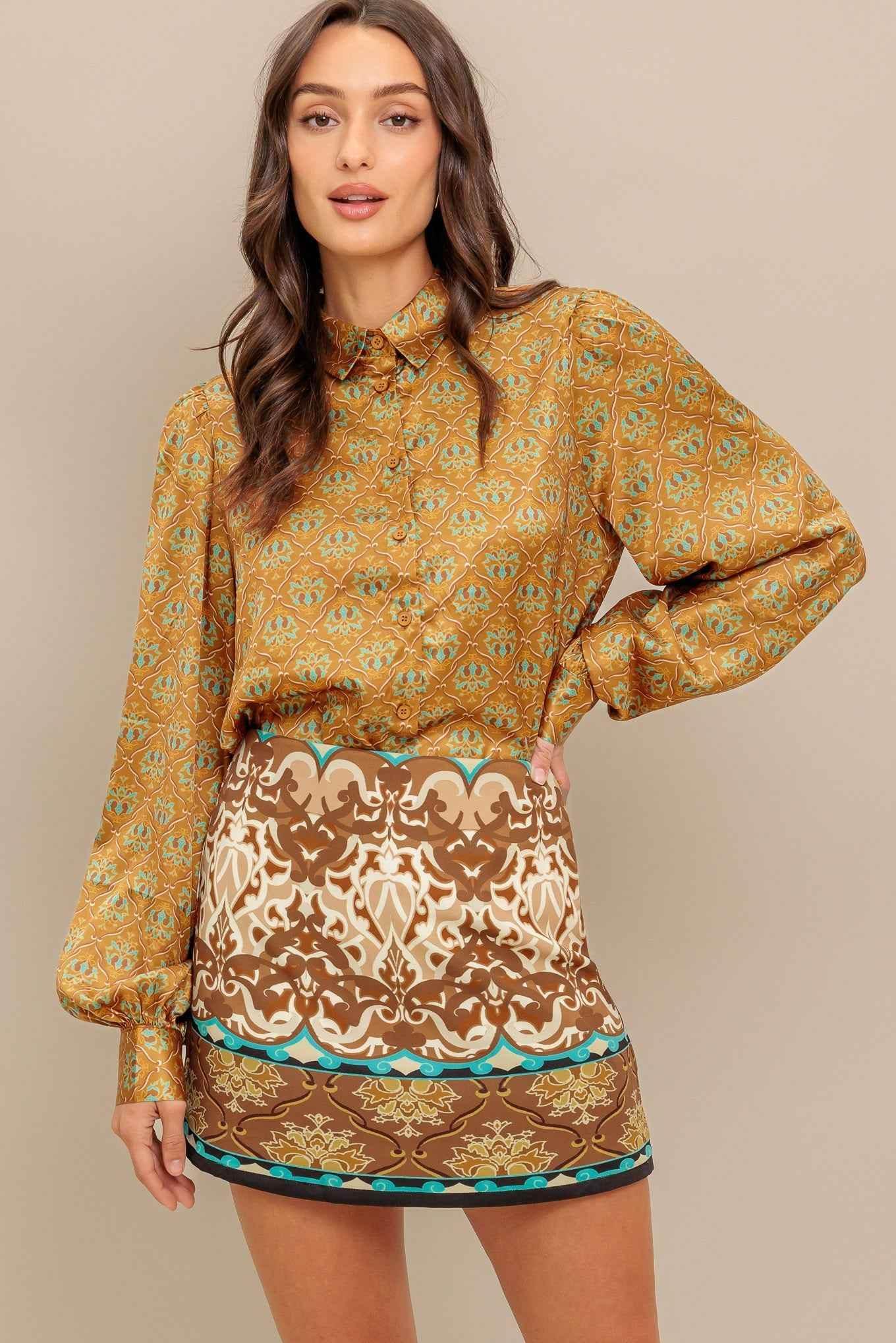 MOROCCAN MUSE WOVEN SKORT - GiFTiFY