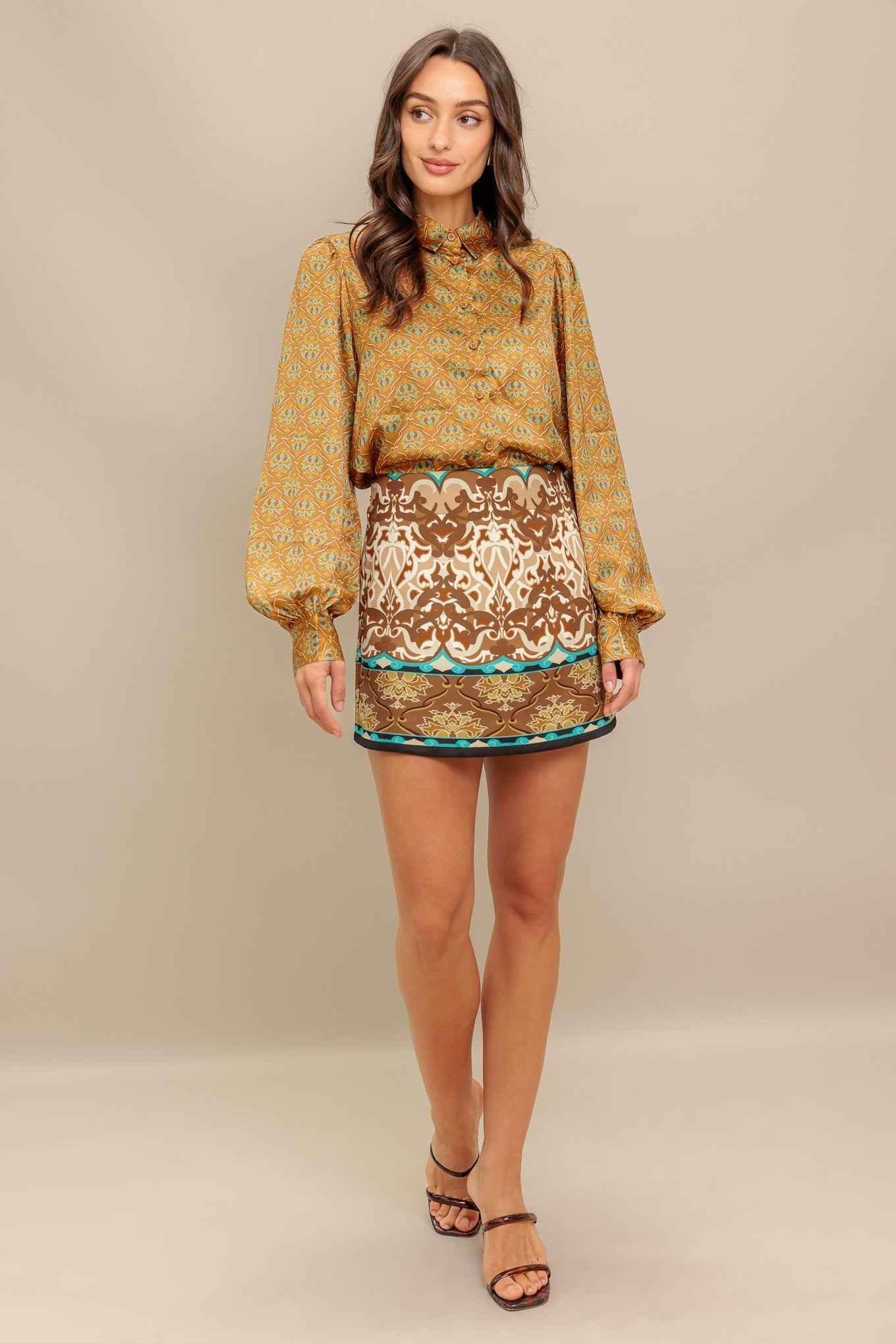 MOROCCAN MUSE WOVEN SKORT - GiFTiFY