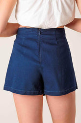 TAKING TIME OFF DENIM WOVEN SKORT - GiFTiFY