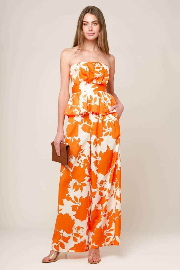 TIME FOR ORANGE TEA WOVEN PANTS - GiFTiFY