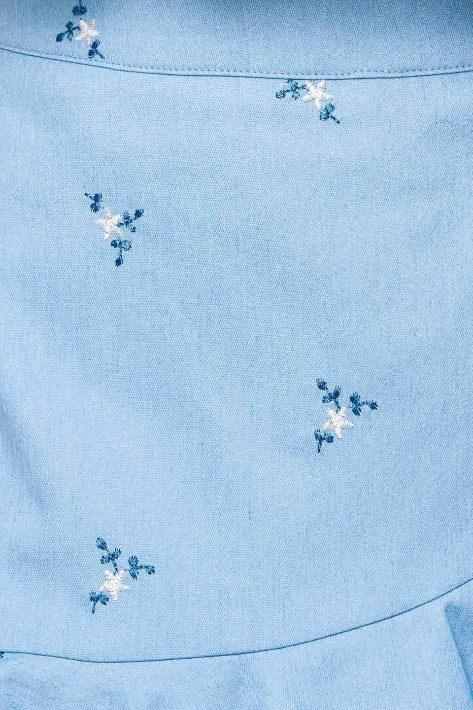 MOMENT OF CLARITY LIGHT INDIGO WOVEN SKORT - GiFTiFY