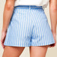VALERIA POWDER BLUE WOVEN SKORT
