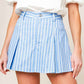 VALERIA POWDER BLUE WOVEN SKORT