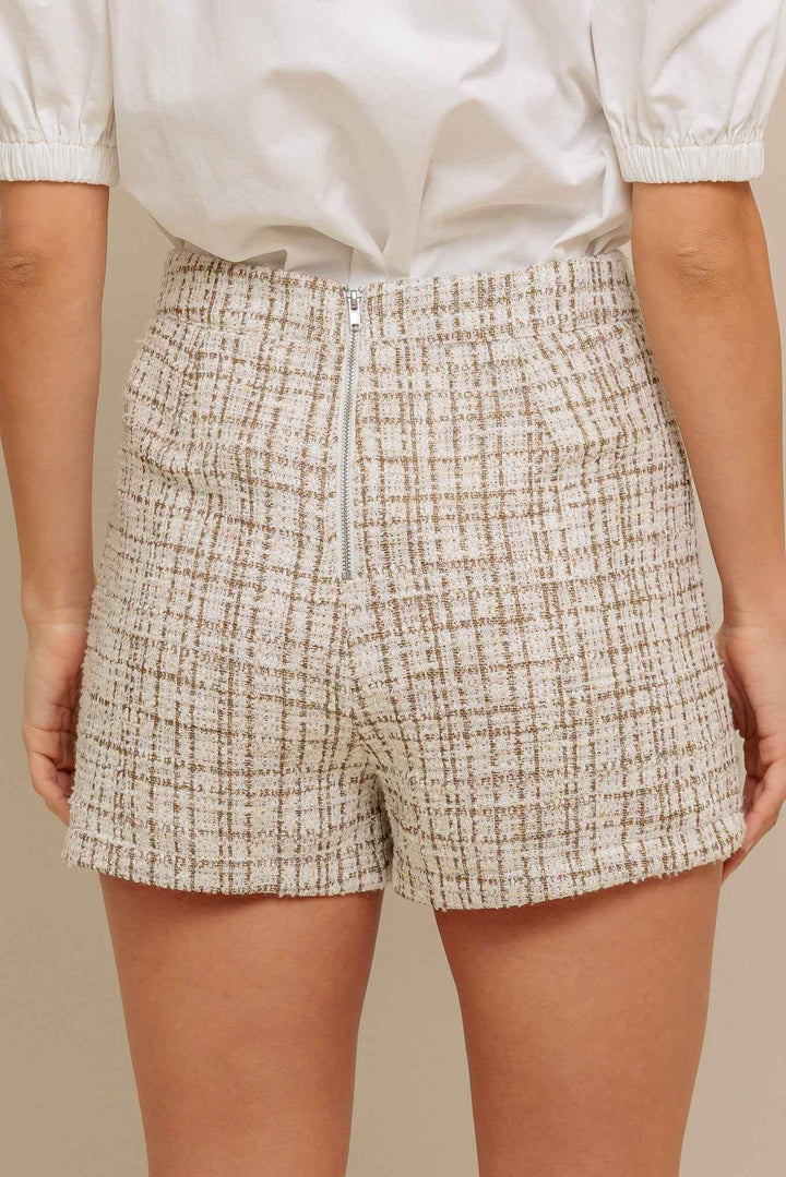 MODERN BALANCE WOVEN TWEED SKORT - GiFTiFY