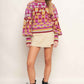 CHEER YOU ON JACQUARD SWEATER TOP