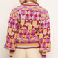 CHEER YOU ON JACQUARD SWEATER TOP