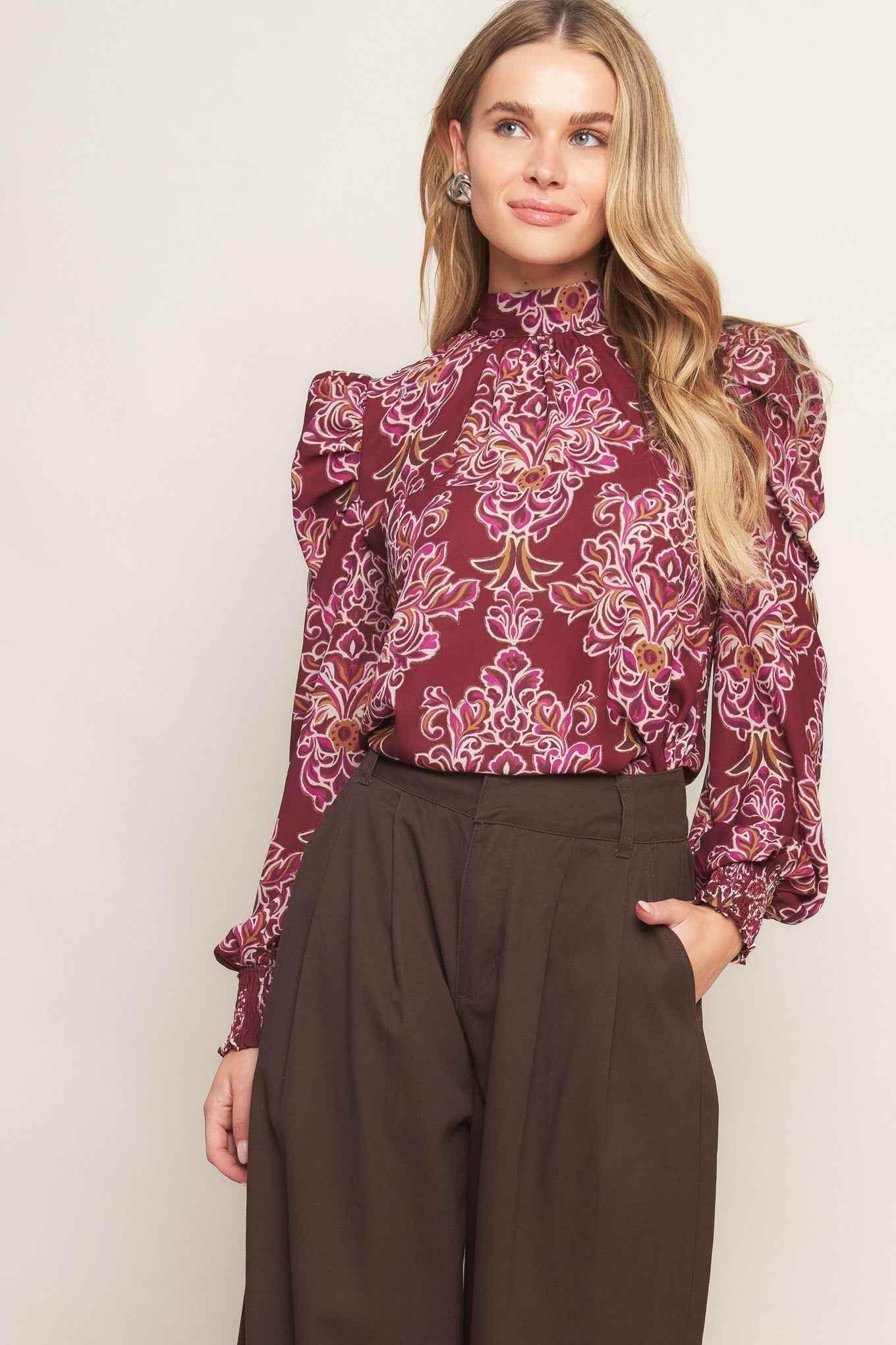 FLOATING ON BY WOVEN TOP - GiFTiFY