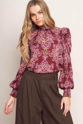 FLOATING ON BY WOVEN TOP - GiFTiFY