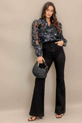 SHARE MY DAY WOVEN ORGANZA TOP - GiFTiFY