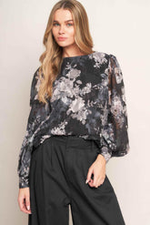 RUNAWAY HEARTS WOVEN TOP - GiFTiFY