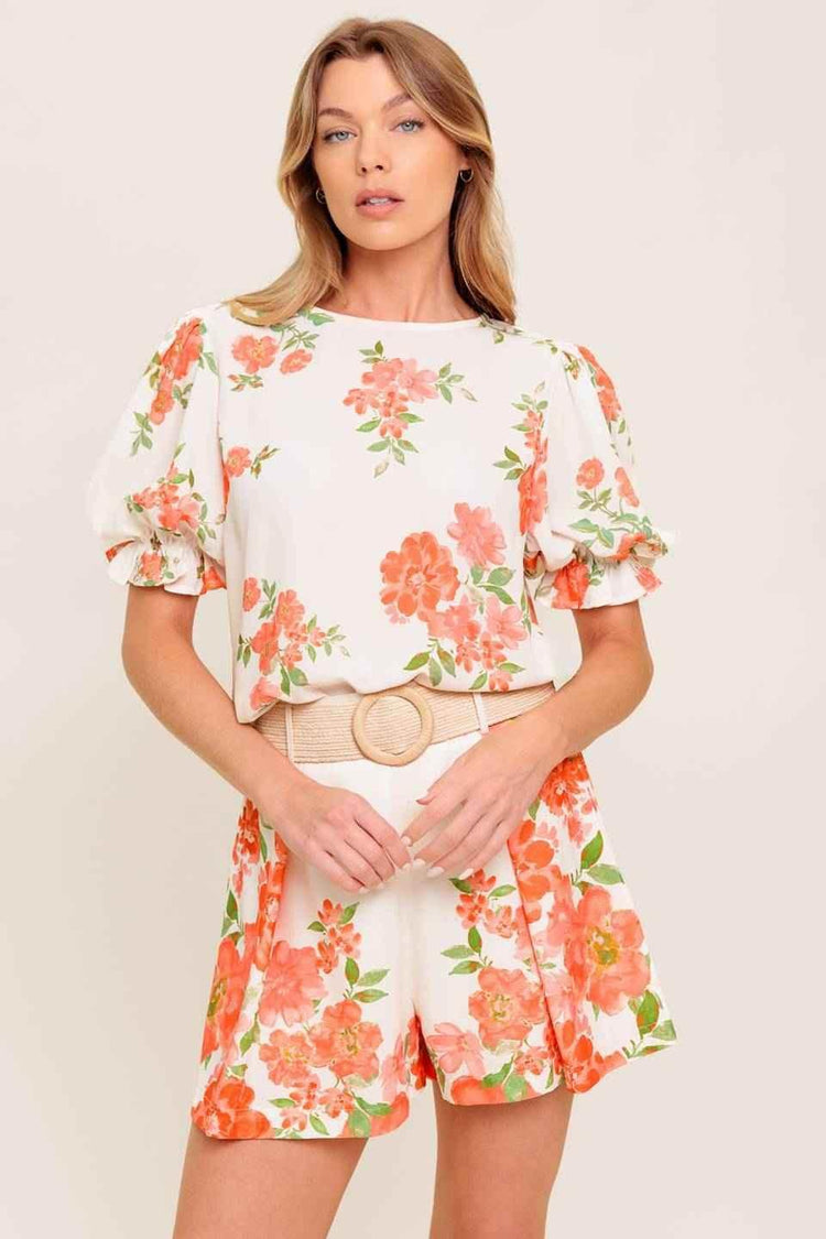 LOVELY DAYS IVORY WOVEN TOP - GiFTiFY