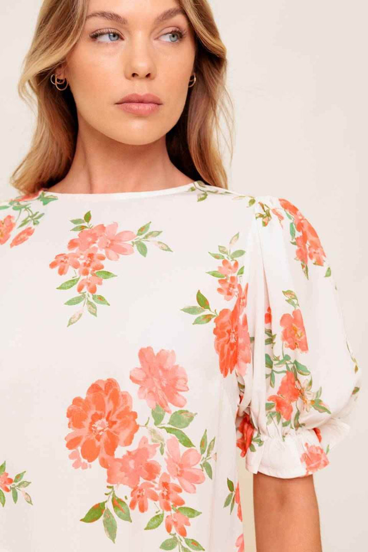 LOVELY DAYS IVORY WOVEN TOP - GiFTiFY