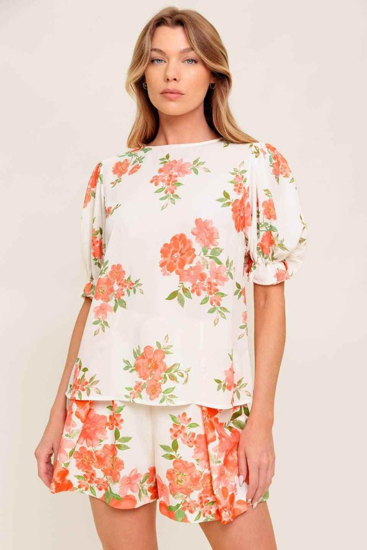 LOVELY DAYS IVORY WOVEN TOP - GiFTiFY