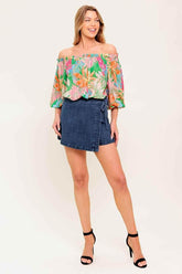 LOVING VOW GREEN WOVEN TOP - GiFTiFY