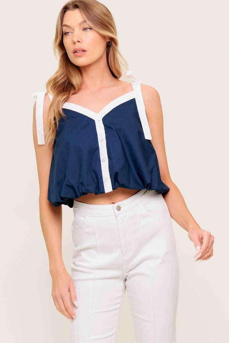 SCENT OF SPRING WOVEN TOP - GiFTiFY