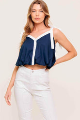 SCENT OF SPRING WOVEN TOP - GiFTiFY