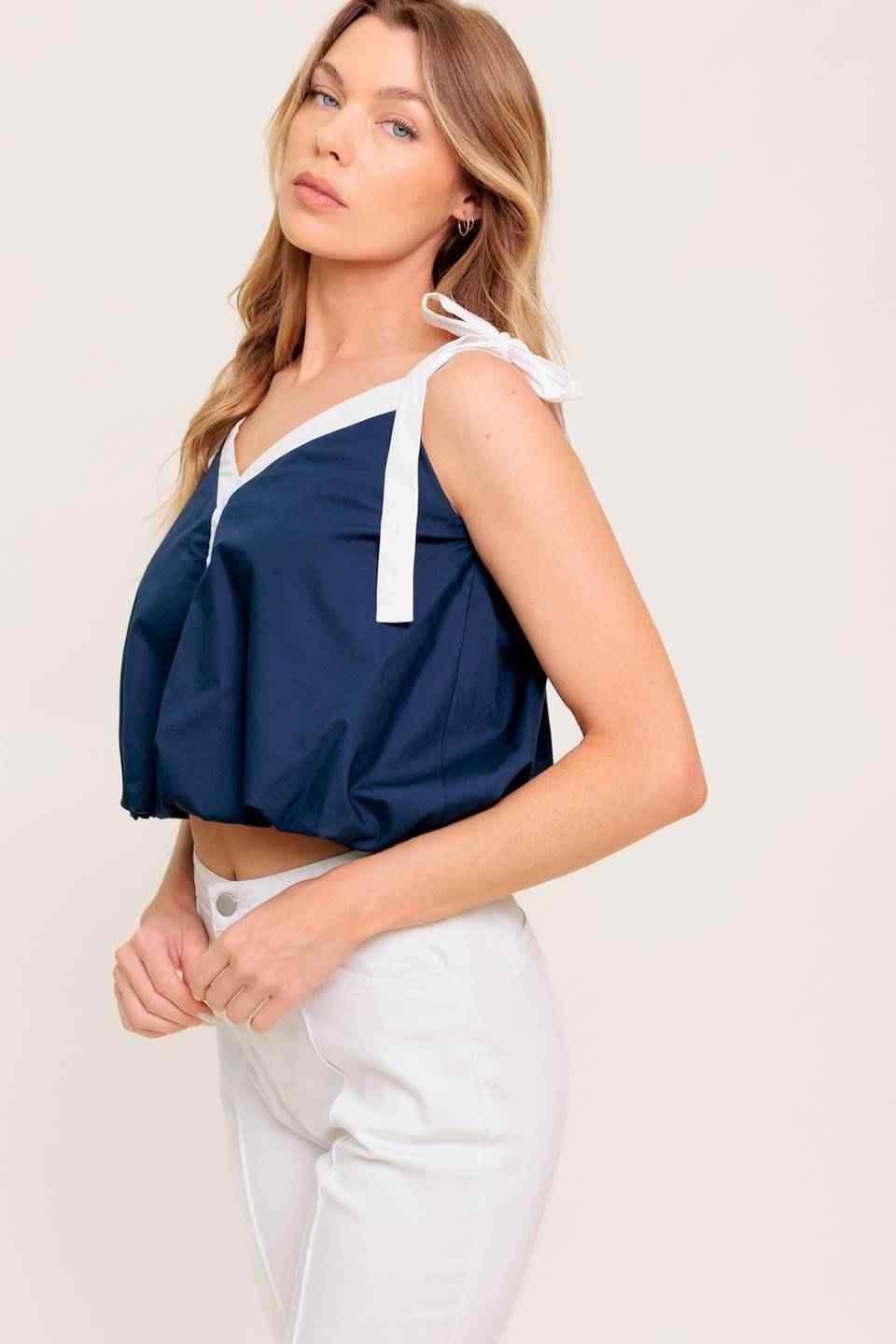 SCENT OF SPRING WOVEN TOP - GiFTiFY