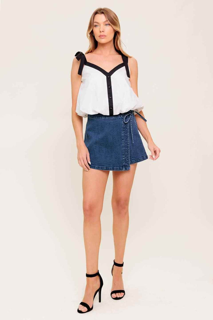 SCENT OF SPRING WOVEN TOP - GiFTiFY