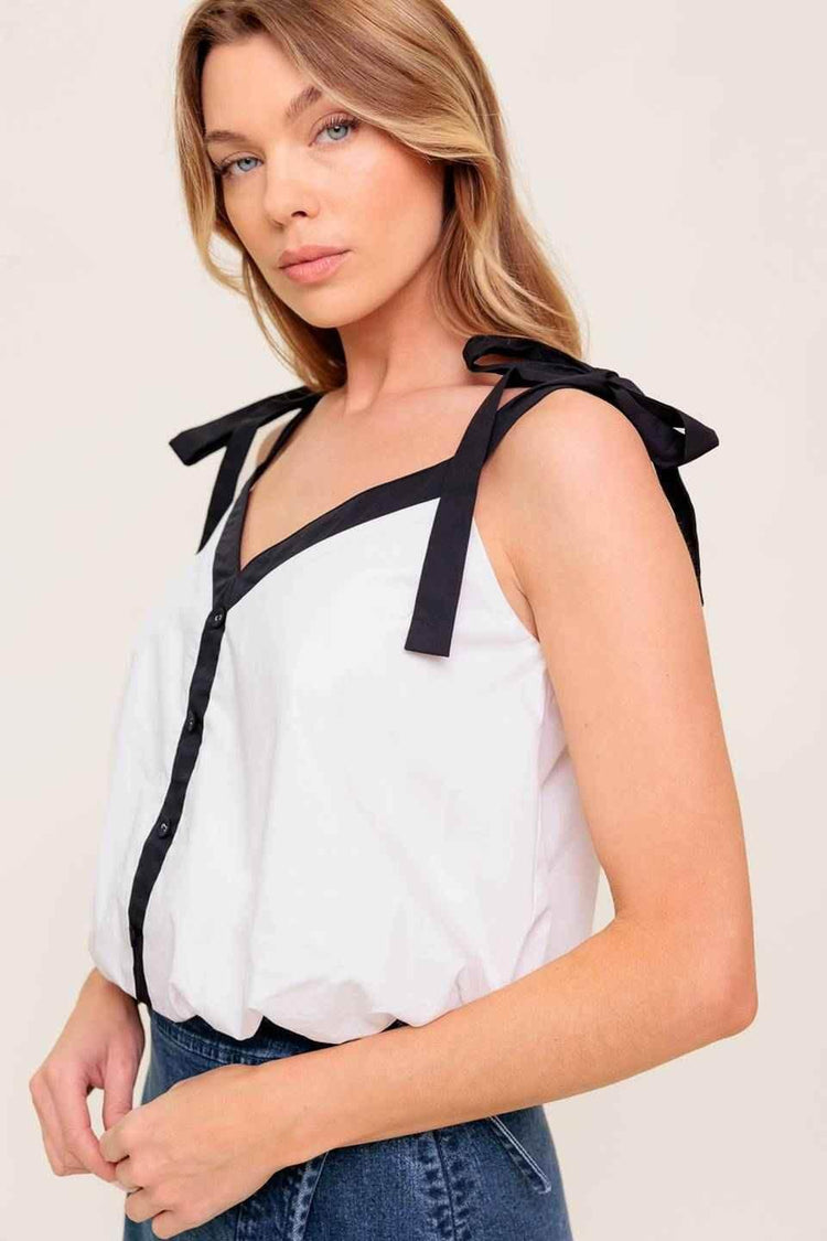 SCENT OF SPRING WOVEN TOP - GiFTiFY