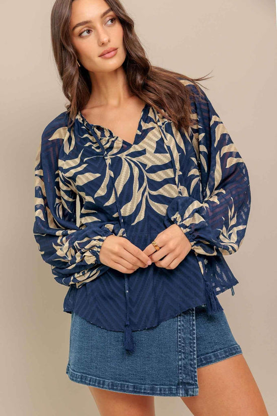 MIDNIGHT WALK WOVEN TOP - GiFTiFY