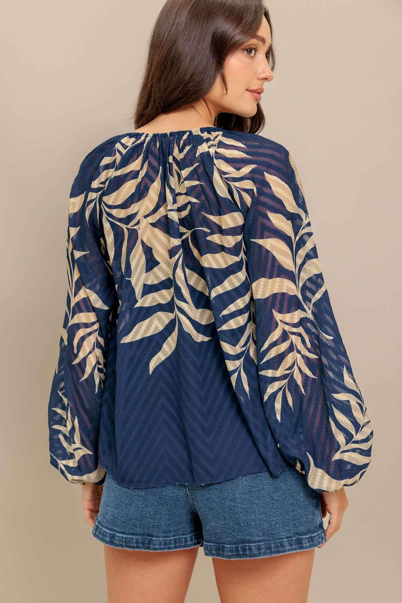 MIDNIGHT WALK WOVEN TOP - GiFTiFY