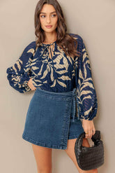 MIDNIGHT WALK WOVEN TOP - GiFTiFY