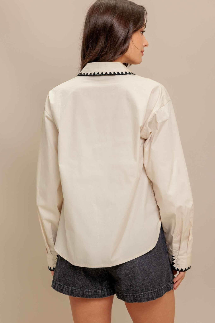 MONO EDGE WOVEN TOP - GiFTiFY