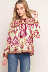 FUSION GROOVE WOVEN TOP - GiFTiFY
