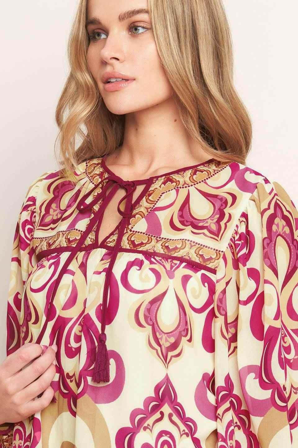 FUSION GROOVE WOVEN TOP - GiFTiFY