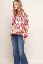 FUSION GROOVE WOVEN TOP - GiFTiFY