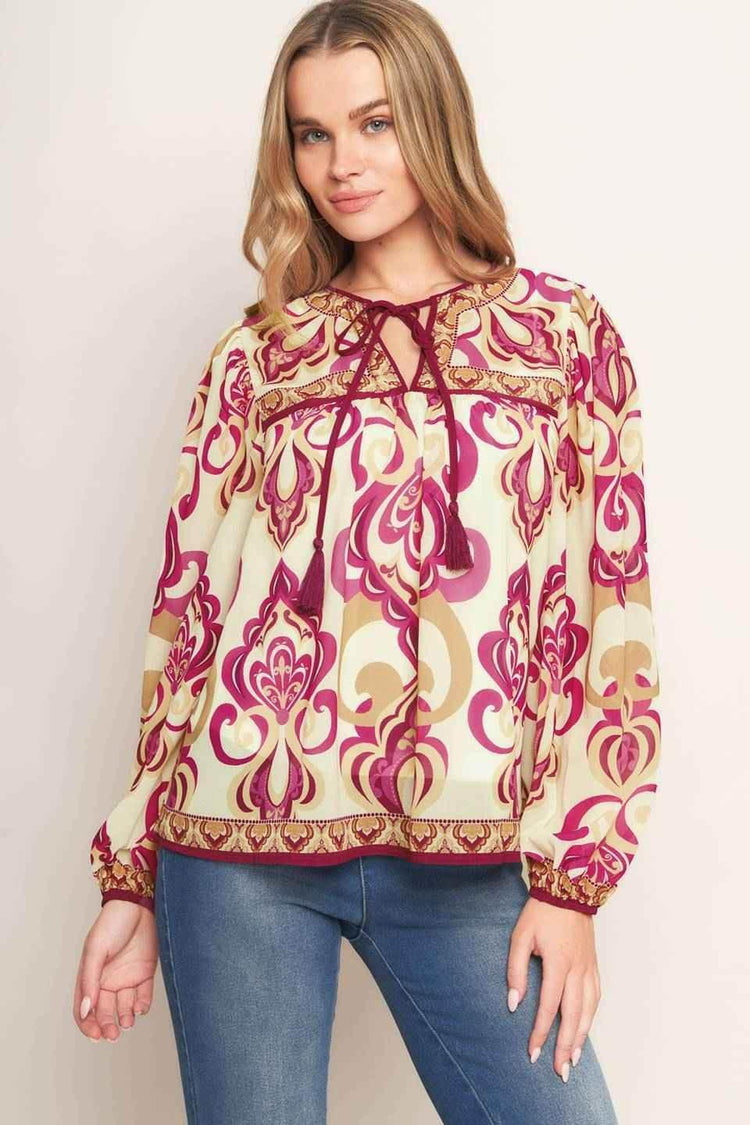 FUSION GROOVE WOVEN TOP - GiFTiFY