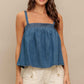 URBAN SERENITY DENIM TOP