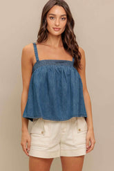 URBAN SERENITY DENIM TOP - GiFTiFY