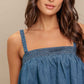 URBAN SERENITY DENIM TOP