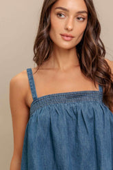 URBAN SERENITY DENIM TOP - GiFTiFY
