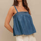 URBAN SERENITY DENIM TOP
