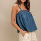 URBAN SERENITY DENIM TOP