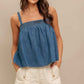 URBAN SERENITY DENIM TOP