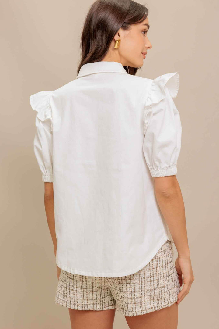 MUSE DETAIL WOVEN TOP - GiFTiFY