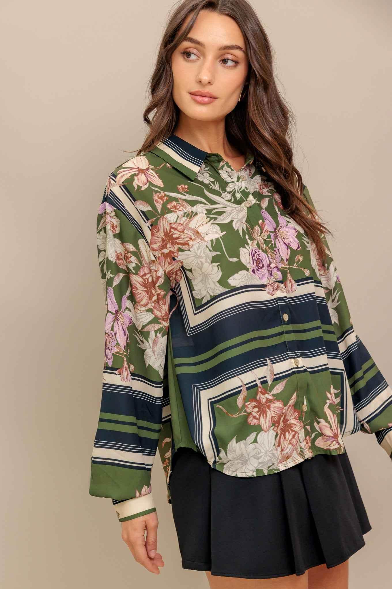 GARDEN CLUB WOVEN TOP - GiFTiFY