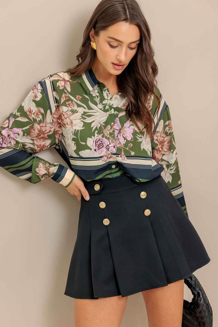 GARDEN CLUB WOVEN TOP - GiFTiFY