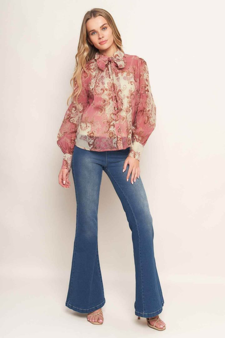 ROCOCO ROSE WOVEN TOP - GiFTiFY