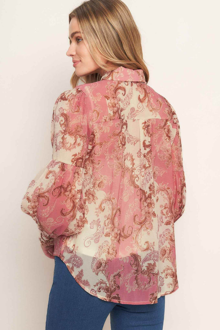 ROCOCO ROSE WOVEN TOP - GiFTiFY