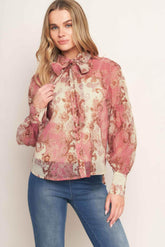 ROCOCO ROSE WOVEN TOP - GiFTiFY