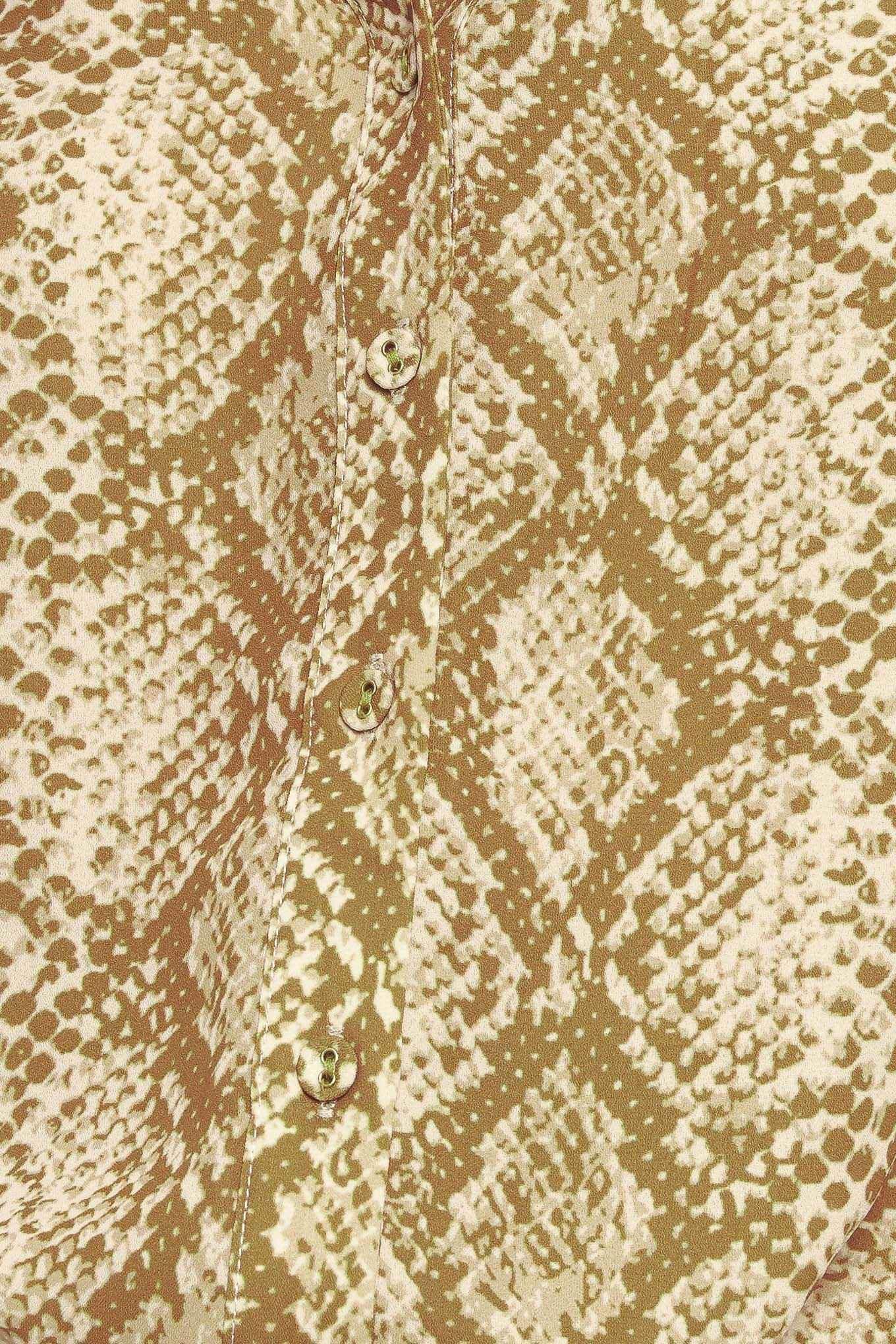 RETRO CHIC TAUPE WOVEN TOP - GiFTiFY