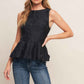 URBAN ELEGANCE WOVEN TOP
