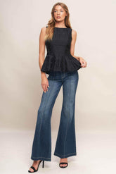 URBAN ELEGANCE WOVEN TOP - GiFTiFY