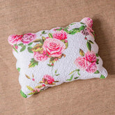 DaDa Bedding Romantic Roses Spring Floral Pink Scalloped Pillow Sham 1-Piece (JHW879) - GiFTiFY